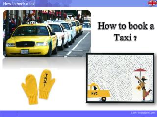 How to book a Taxi ?