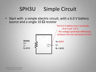 SPH3U Simple Circuit