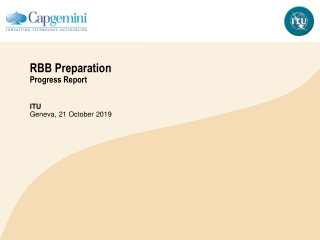 RBB Preparation Progress Report