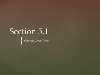 Section 5.1