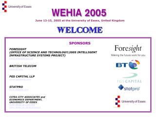 June 13-15, 2005 at the University of Essex, United Kingdom
