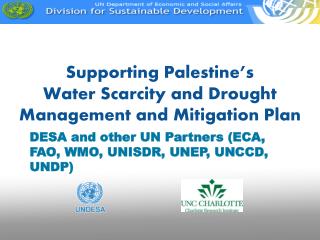 Supporting Palestine’s Water Scarcity and Drought Management and Mitigation Plan