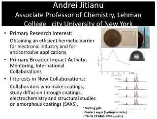 Andrei Jitianu Associate Professor of Chemistry, Lehman College _city University of New York