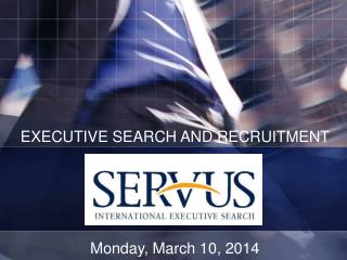 EXECUTIVE SEARCH AND RECRUITMENT