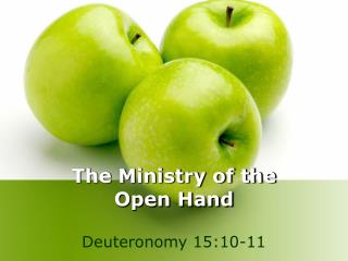 The Ministry of the Open Hand
