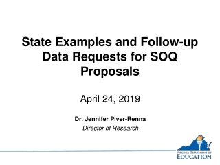 State Examples and Follow-up Data Requests for SOQ Proposals