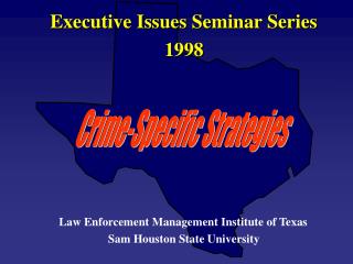 Executive Issues Seminar Series