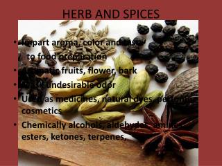 HERB AND SPICES
