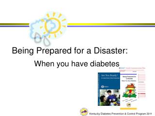 Being Prepared for a Disaster: