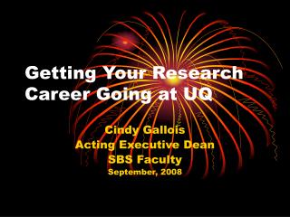 Getting Your Research Career Going at UQ