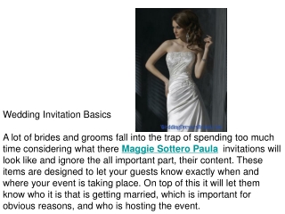 Wedding Invitation Basics