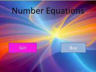 Number Equations