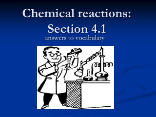 Chemical reactions: Section 4.1