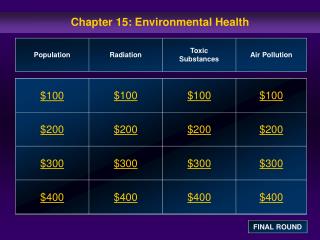 Chapter 15: Environmental Health