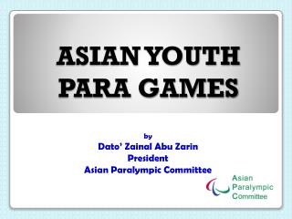 ASIAN YOUTH PARA GAMES