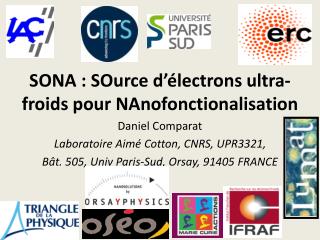 SONA : SOurce d’électrons ultra-froids pour NAnofonctionalisation