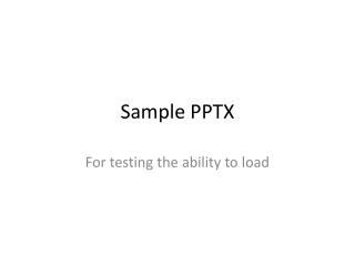 Sample PPTX