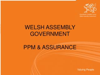 WELSH ASSEMBLY GOVERNMENT PPM & ASSURANCE