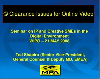 © Clearance Issues for Online Video