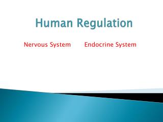 Human Regulation