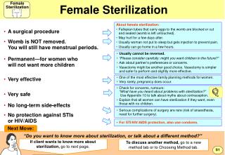 Female Sterilization