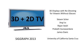 3D + 2D TV