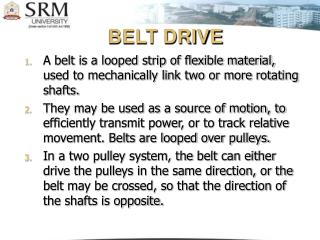 BELT DRIVE