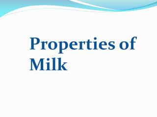 composition of milk ppt