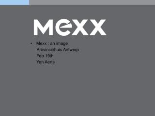 Mexx : an image Provinciehuis Antwerp Feb 19th Yan Aerts