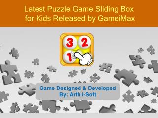 Latest Puzzle Game Sliding Box for Kids Released by GameiMax
