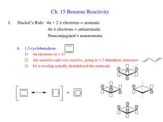Ch. 15 Benzene Reactivity