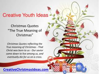 Christmas Quotes The True Meaning of Christmas