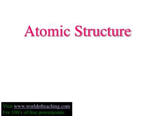 Atomic Structure
