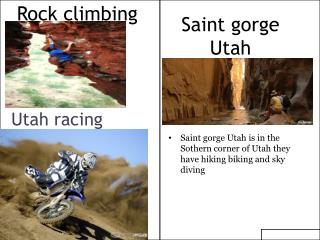 Saint gorge Utah