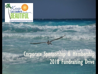 Corporate Sponsorship & Membership 2018 Fundraising Drive