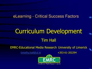 eLearning - Critical Success Factors
