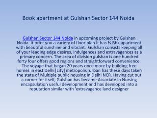 Gulshan Sector 144 Noida