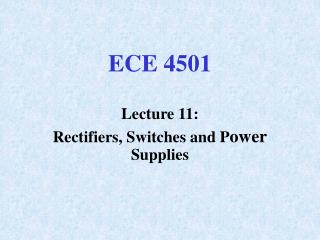 ECE 4501
