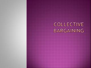 Collective bargaining