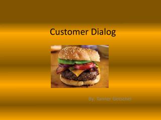 Customer Dialog