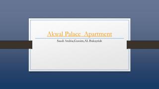 Akwal Palace Apartment - Holdinn