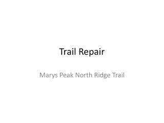 Trail Repair