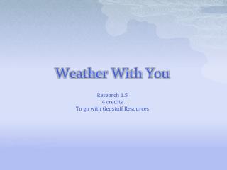 Weather With You