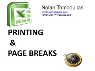 Printing & Page Breaks