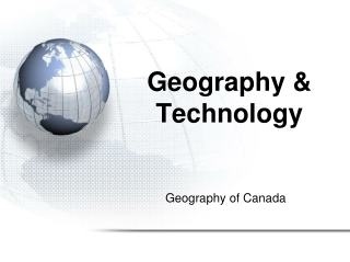Geography & Technology