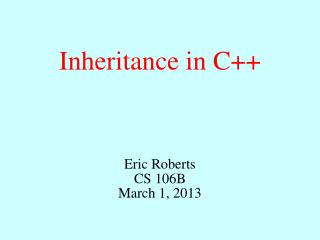 PPT - Inheritance In C++ PowerPoint Presentation, Free Download - ID ...