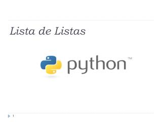 Lista de Lista