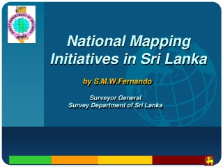 National Mapping Initiatives in Sri Lanka