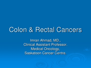 Colon & Rectal Cancers
