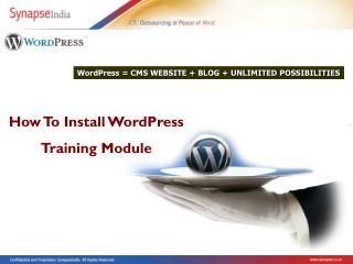 Installing wordPress
